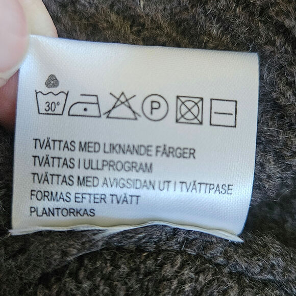 Juna Cardigan Womens S Gray Wool Sweater Short Sleeve Pockets Academia Preppy - Picture 8 of 11